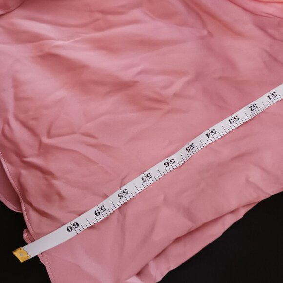 NEW‎ Dessy Collection One-Shoulder Draped Empire Waist Gown in Desert Rose, 10 - Picture 10 of 10